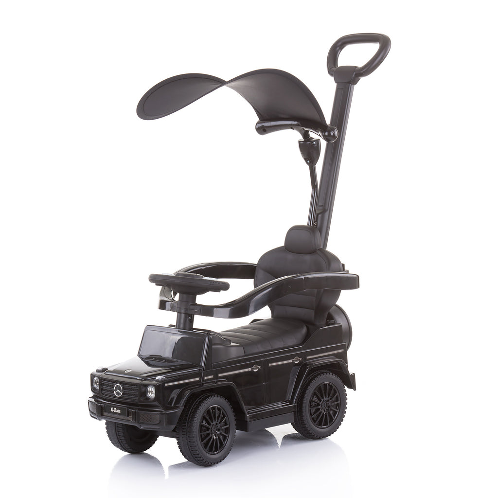 Chipolino Кола за яздене с дръжка и сенник Mercedes G350d Черна
