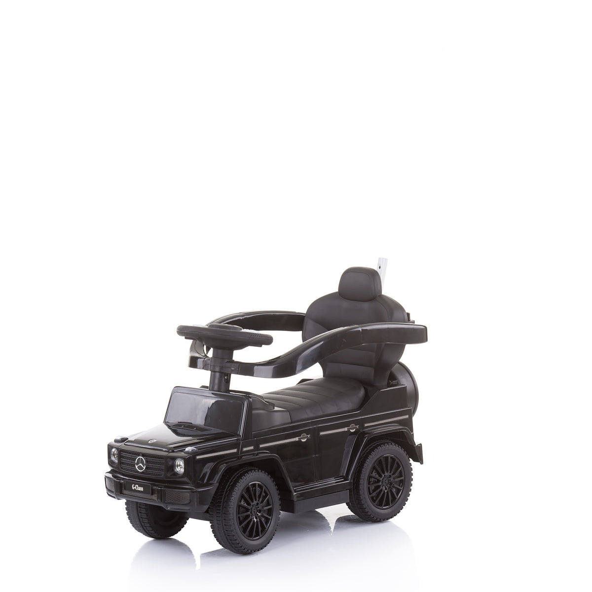 Chipolino Кола за яздене с дръжка и сенник Mercedes G350d Черна