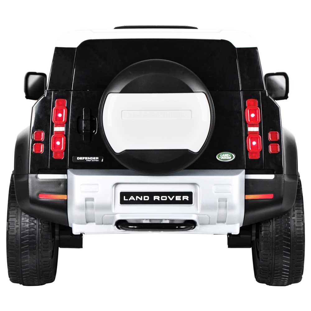 Джип акумулаторен 12V LAND ROVER DEFENDER с родителски контрол, черен