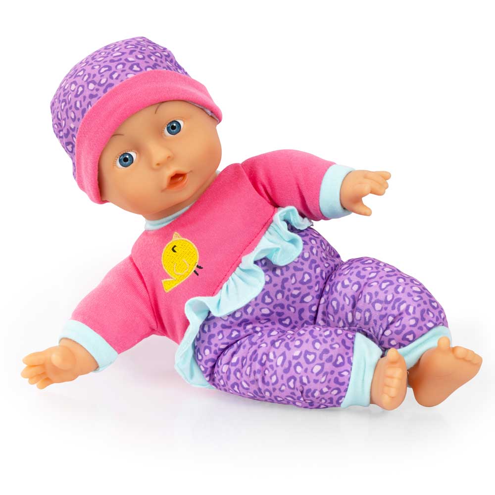 Bayer Кукла с меко тяло 30 см. My First Baby с леопардова шапка