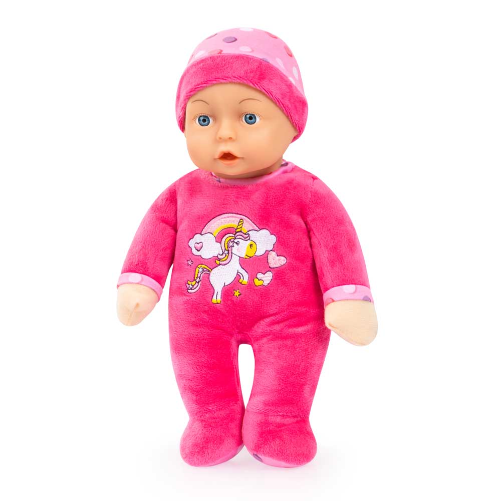 Bayer Кукла меко тяло 30 см. My First Baby гащеризон с еднорог