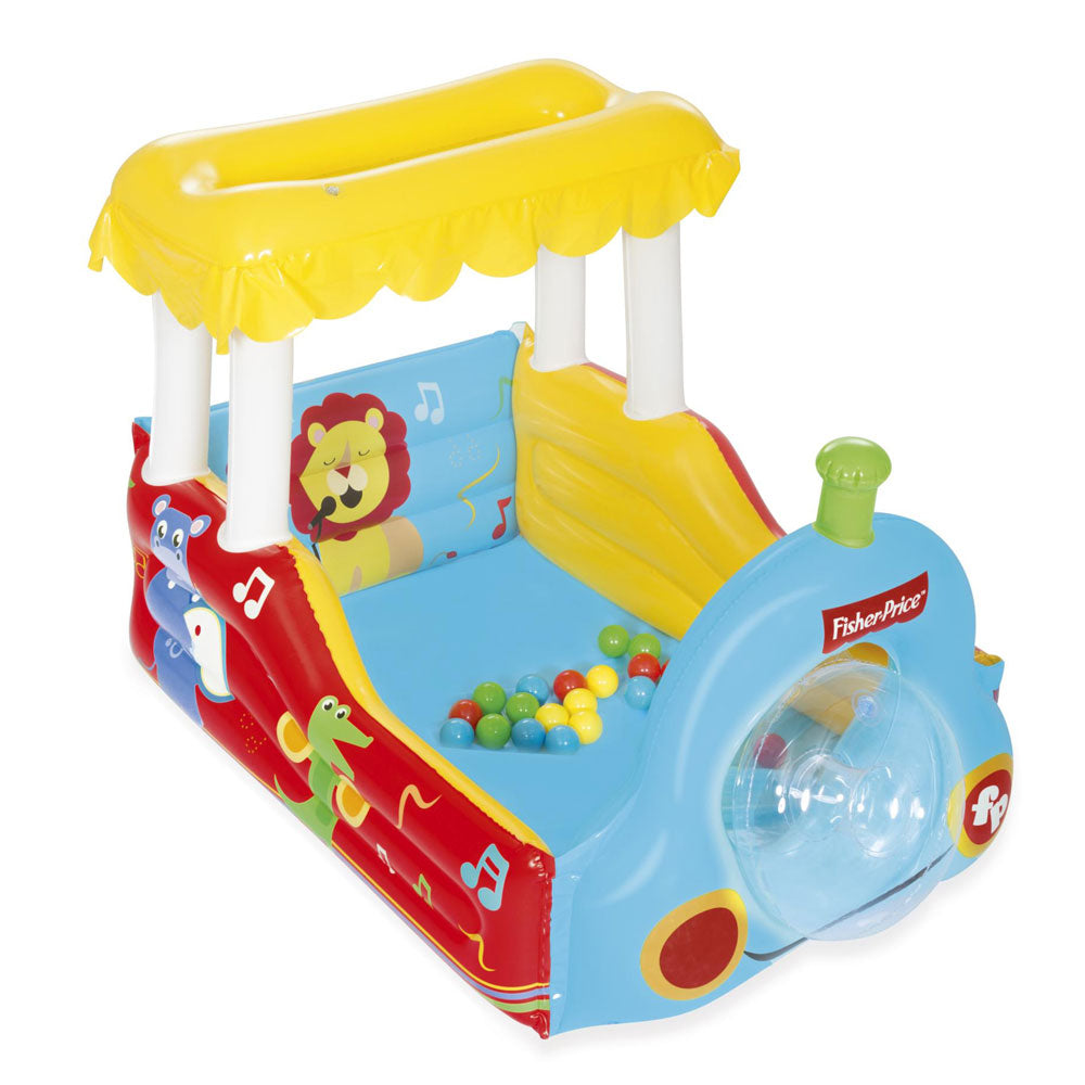 BESTWAY FISHER PRICE Надуваем влак с 25 топки 132x94x89 см.