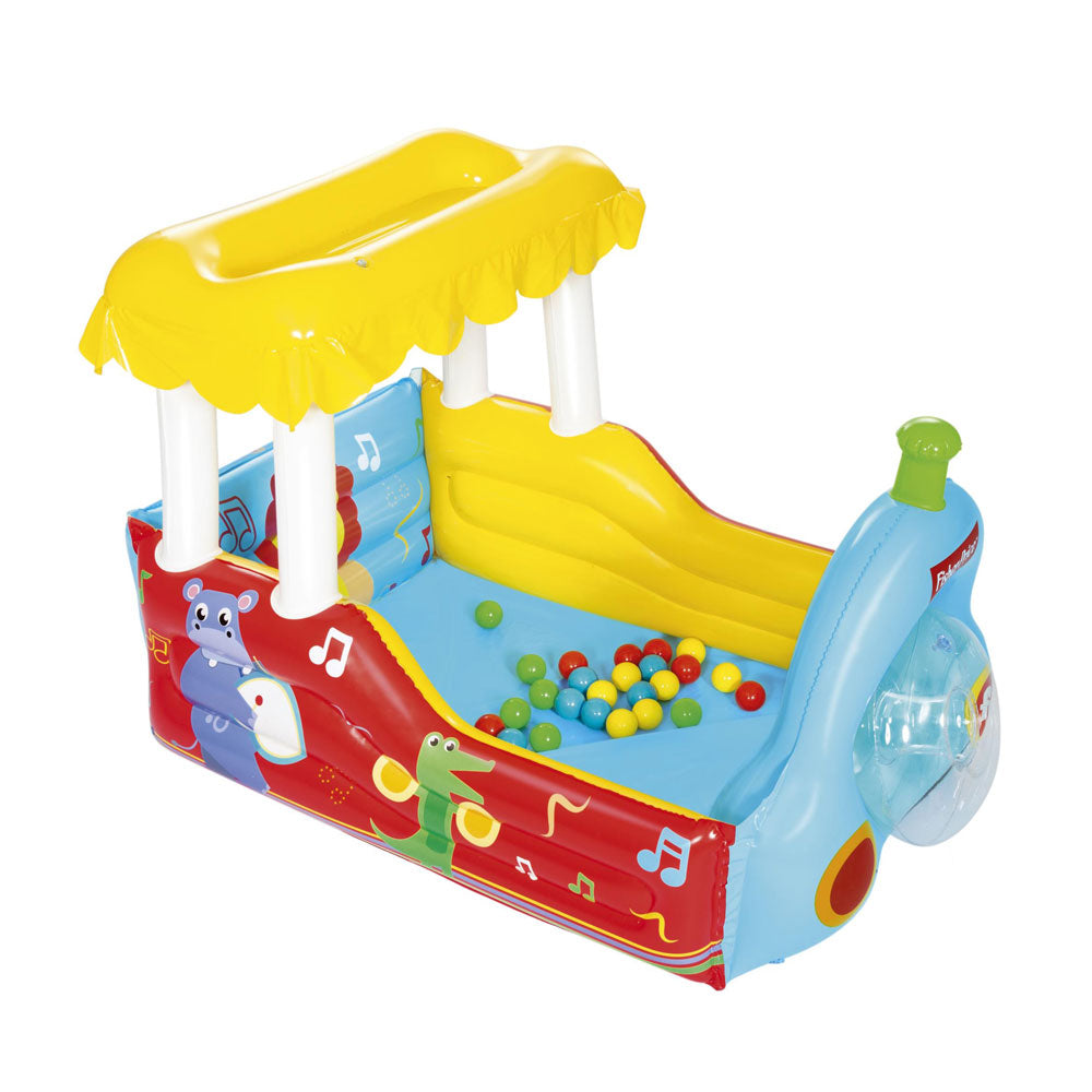 BESTWAY FISHER PRICE Надуваем влак с 25 топки 132x94x89 см.