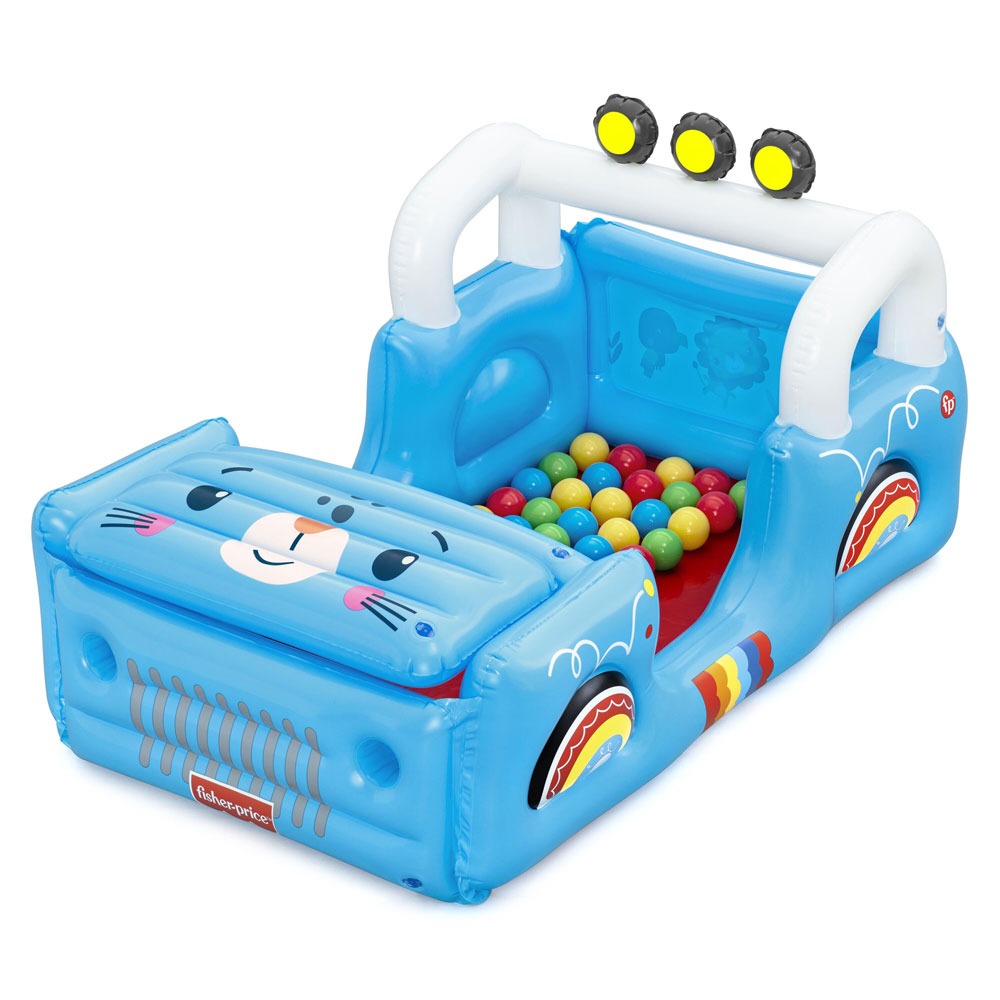 BESTWAY FISHER PRICE Надуваема кола с топки Smilin' Safari