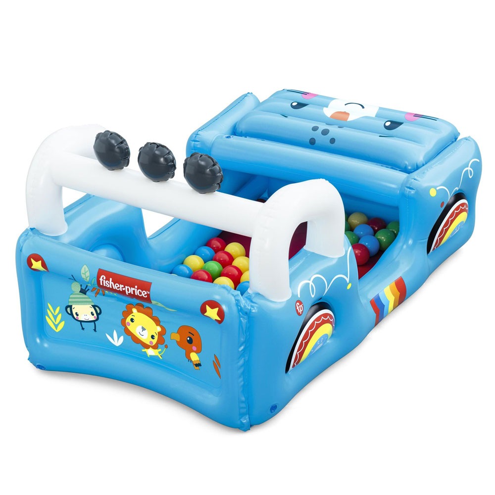 BESTWAY FISHER PRICE Надуваема кола с топки Smilin' Safari