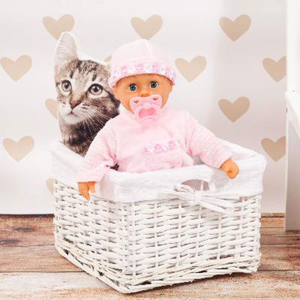 BAYER Кукла Baby Моите Първи Думи 38см. Рокля с Джобче