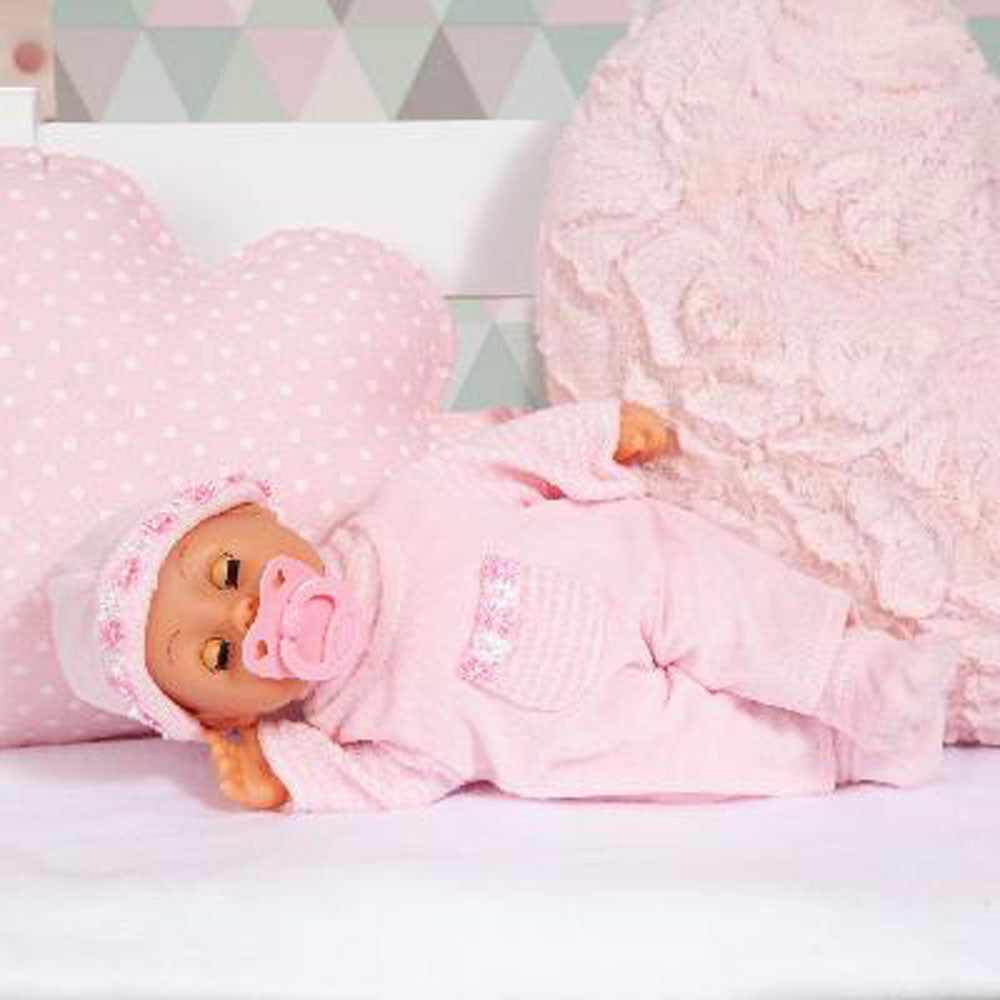 BAYER Кукла Baby Моите Първи Думи 38см. Рокля с Джобче
