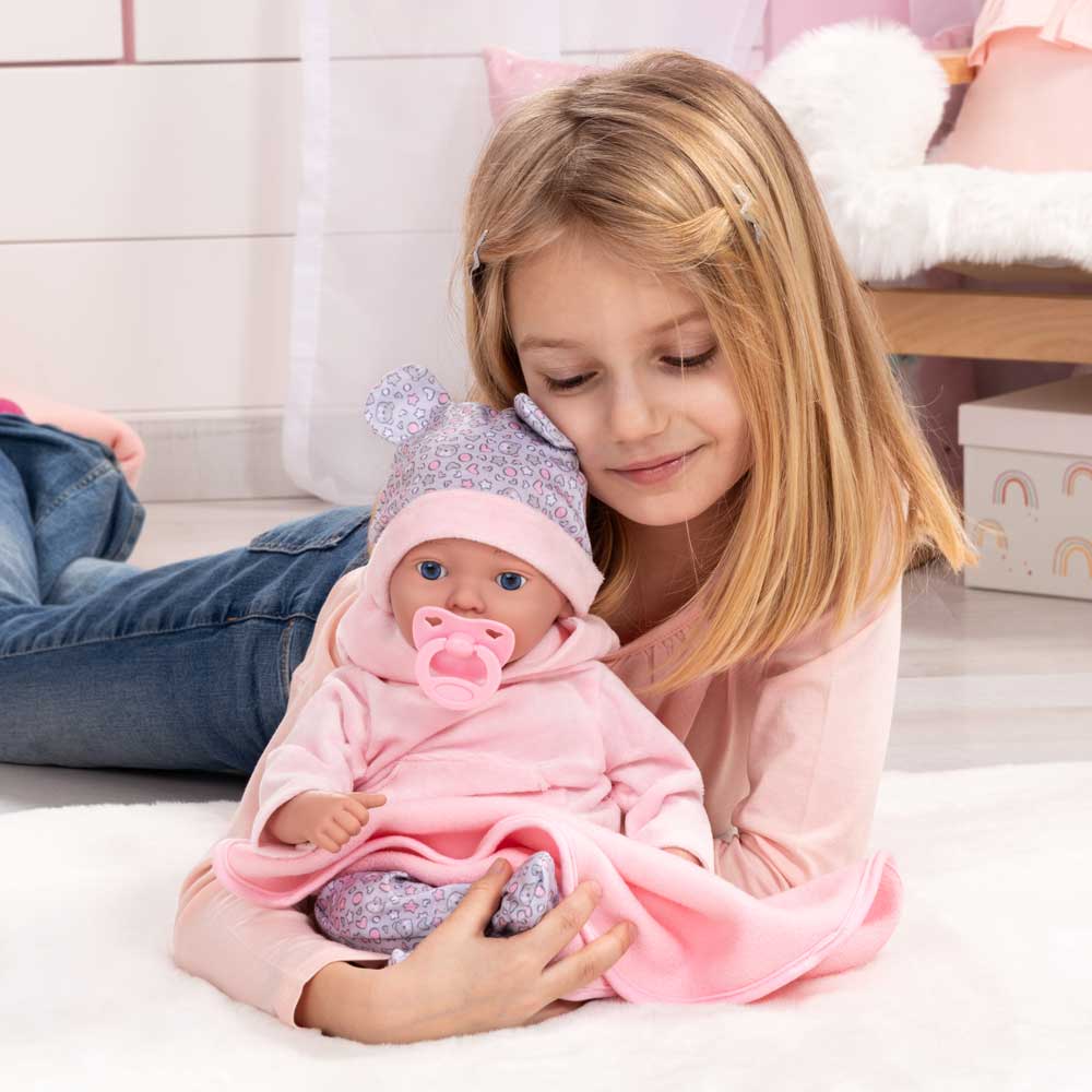 BAYER Кукла Бебе Reborn 38см. с Одеяло