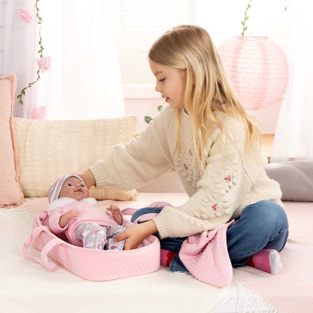 BAYER Кукла Бебе Reborn 38см. с Кош