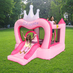 HAPPY HOP Батут замък Princess с пързалка 285x210x220