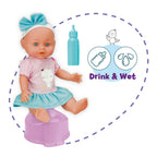 LT Кукла пишкаща Le Petit Bebe 30 см. с легло, стол за хранене и корито