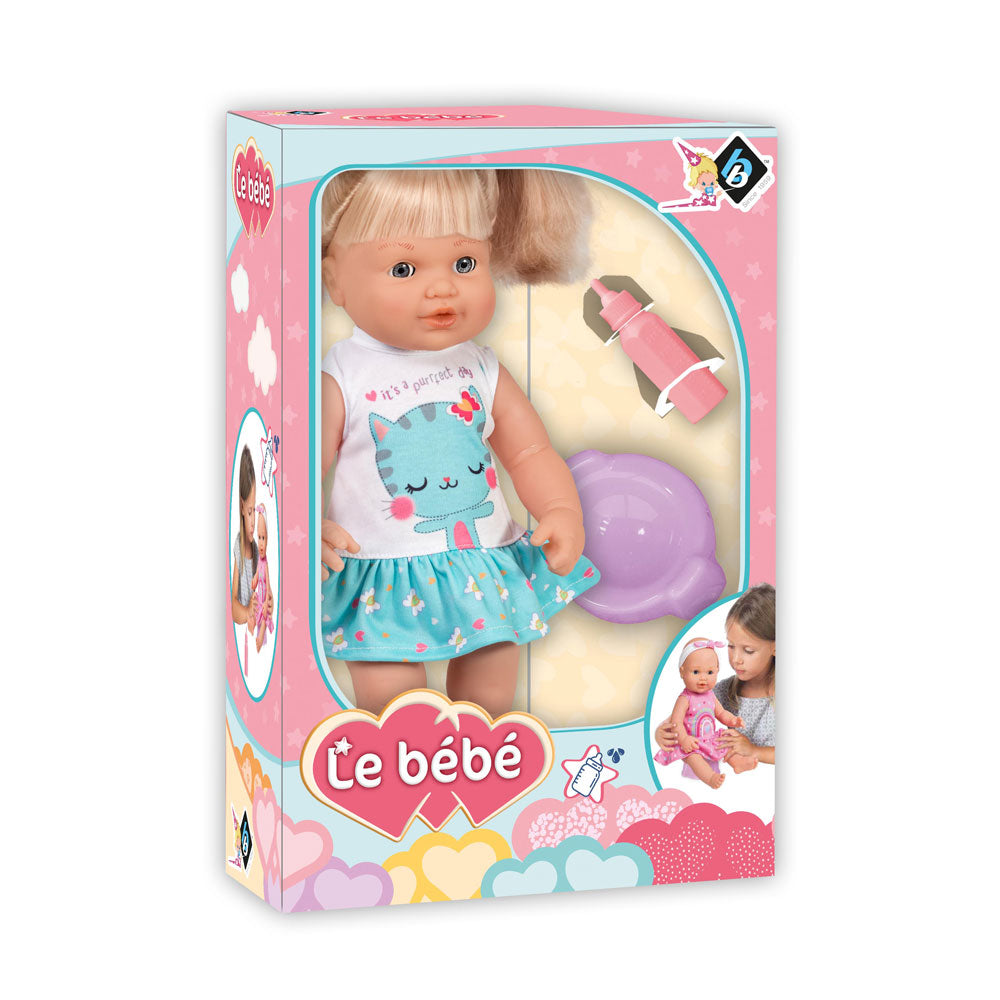 LT Пишкаща кукла с коса LE PETIT BEBE