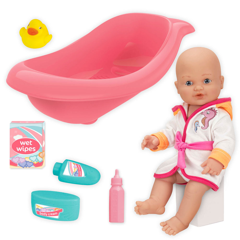 LT Кукла Le Bebe 40 см. с халат и вана 40 см.