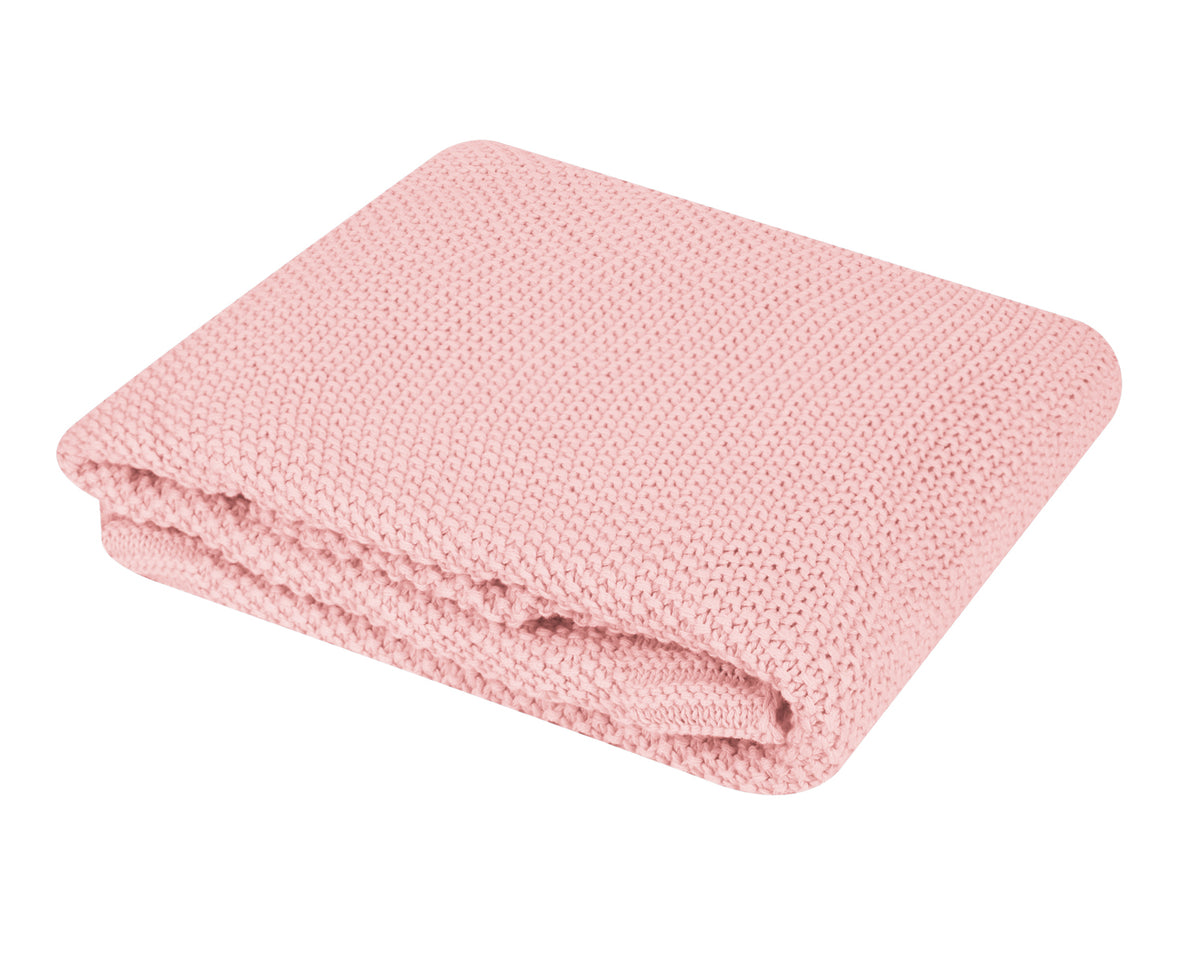 KikkaBoo Плетено памучно одеяло Dream Big Pink