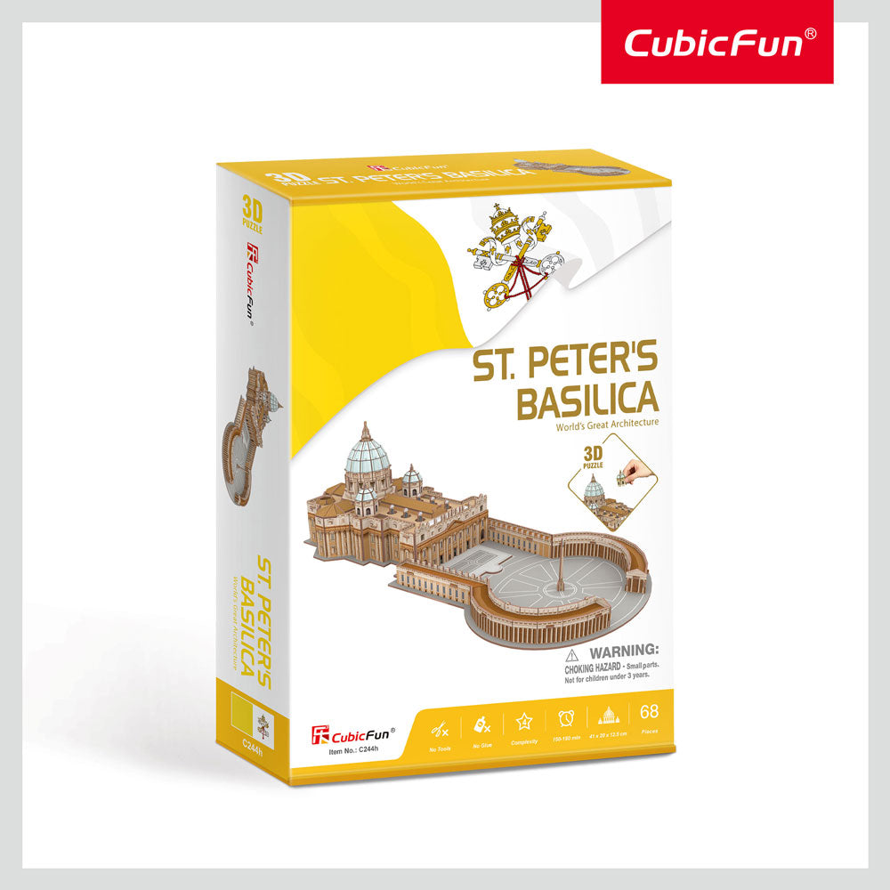 CubicFun 3D пъзел St. Peter’s Basilica 68ч.