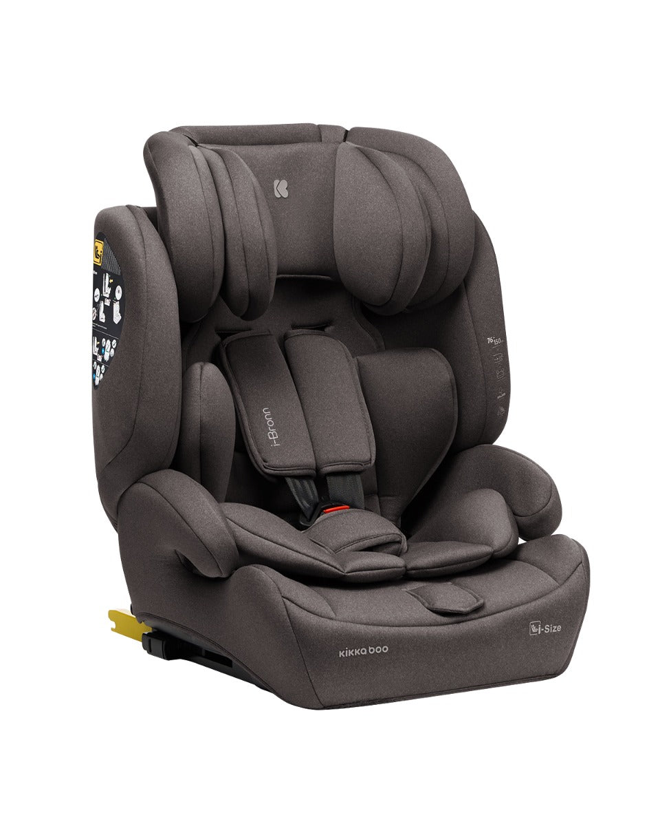 KikkaBoo Стол за кола 76-150 см i-Bronn i-SIZE Beige