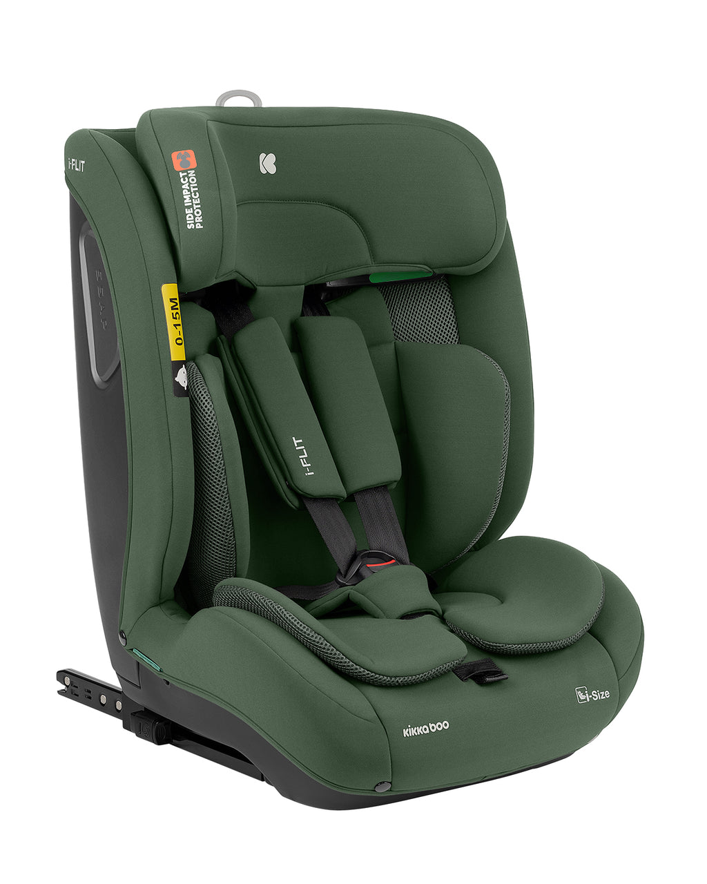 KikkaBoo Стол за кола 76-150 см i-Flit i-SIZE Army Green