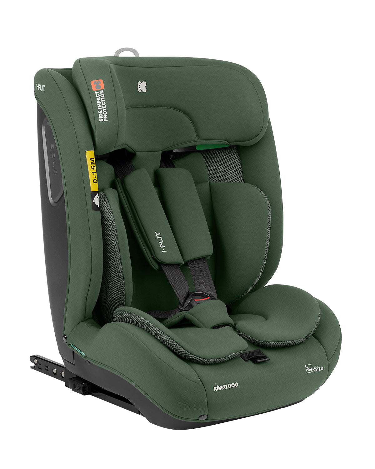 KikkaBoo Стол за кола 76-150 см i-Flit i-SIZE Army Green