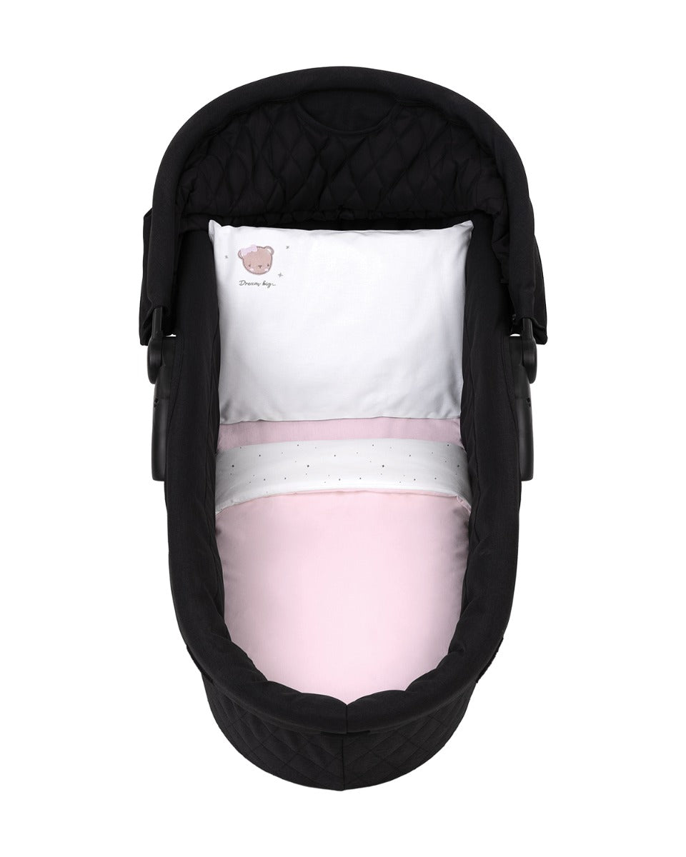 KikkaBoo Бебешки спален комплект за количка 6 части Dream Big Pink