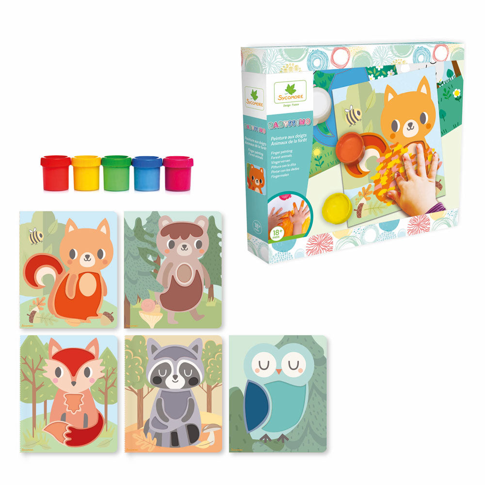 SYCOMORE Babyssimo Картини Рисувай с пръсти Горски животни