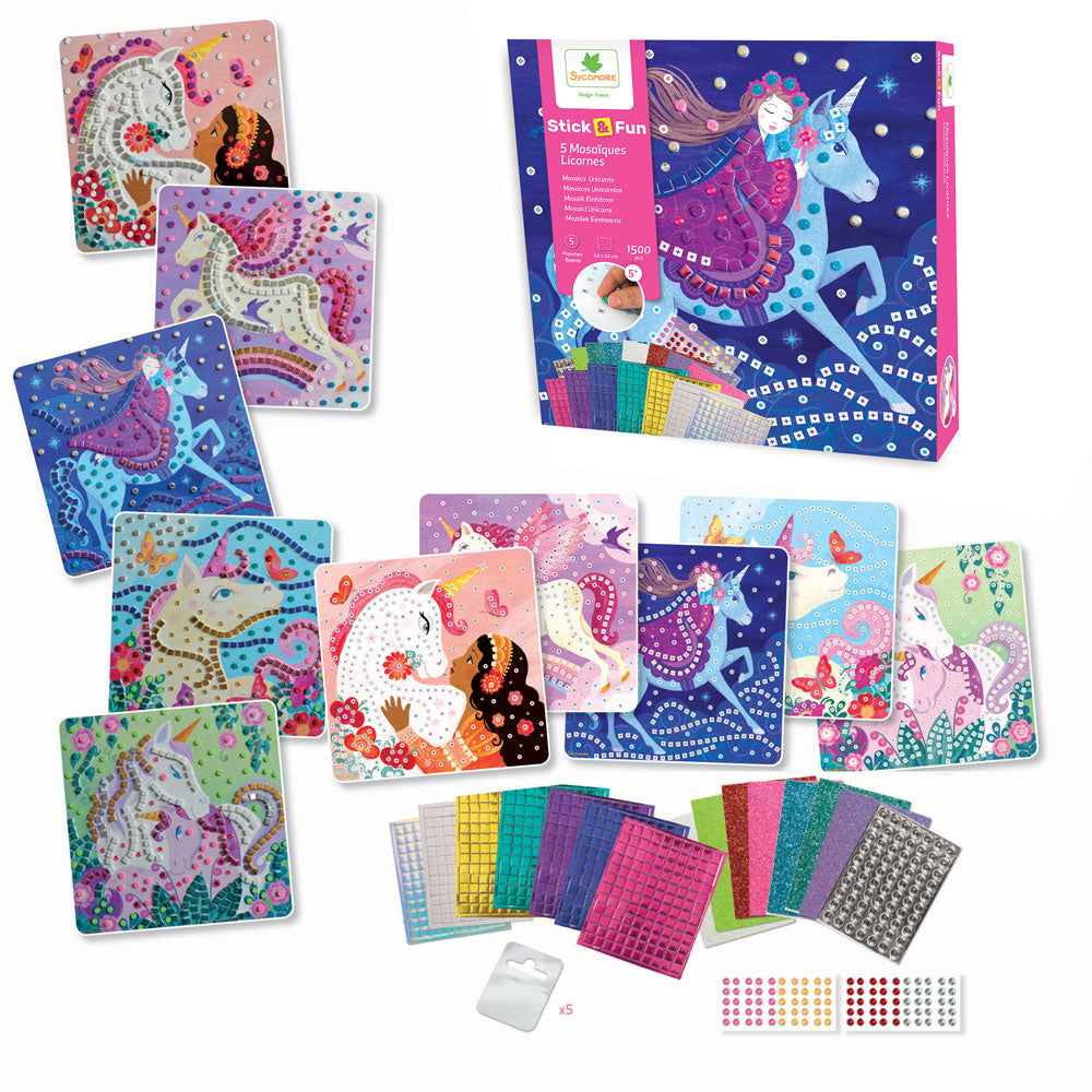 SYCOMORE Stick and Fun Картини с мозайка Еднорози