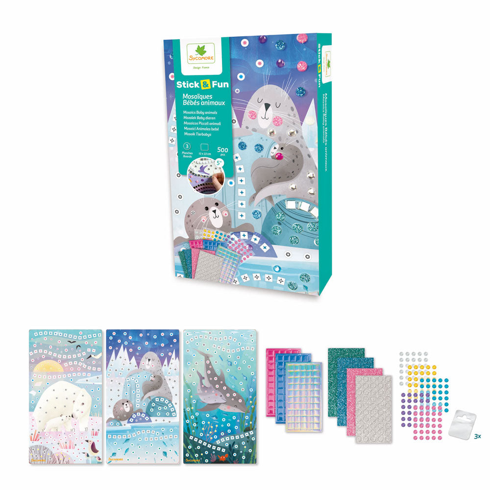 SYCOMORE Stick and Fun Картини с мозайка Животни Мама с бебе