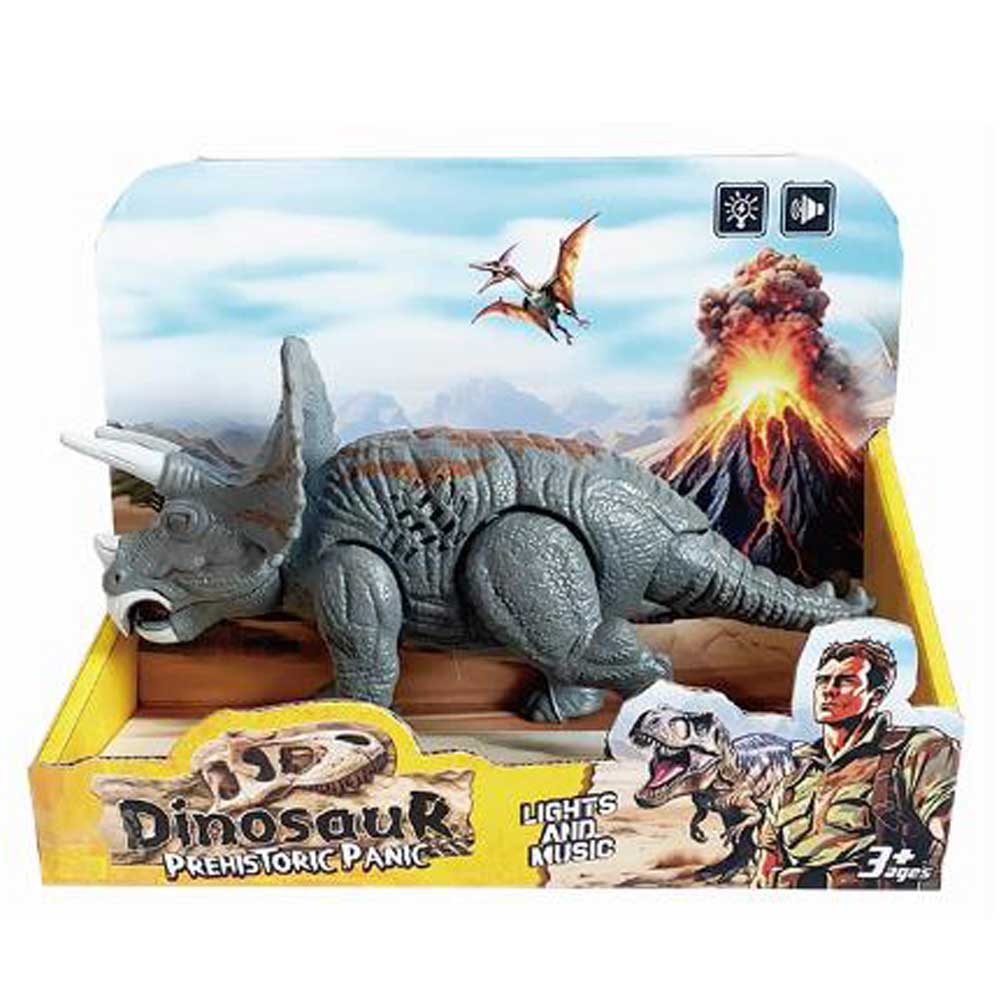 Динозавър Triceratops Ревящ