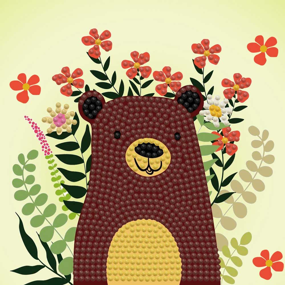 Diamond Dotz Диамантен гоблен Hide n Seek Bear 826 диаманта