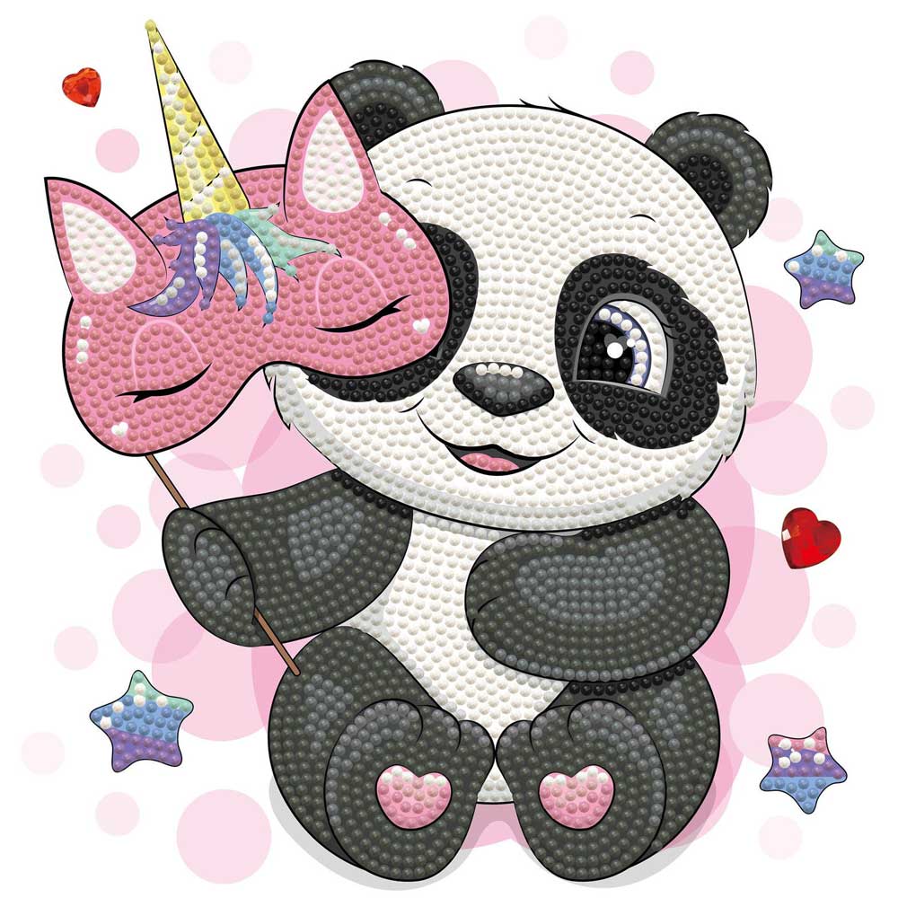 Diamond Dotz Диамантен гоблен Panda Corn 2692 диаманта