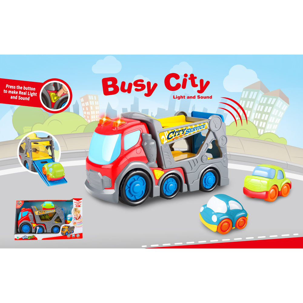 Kiddy Go Автовоз B/O със светлини и звуци 31см.