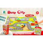 Kiddy Go Килим с 3 мини колички Busy City
