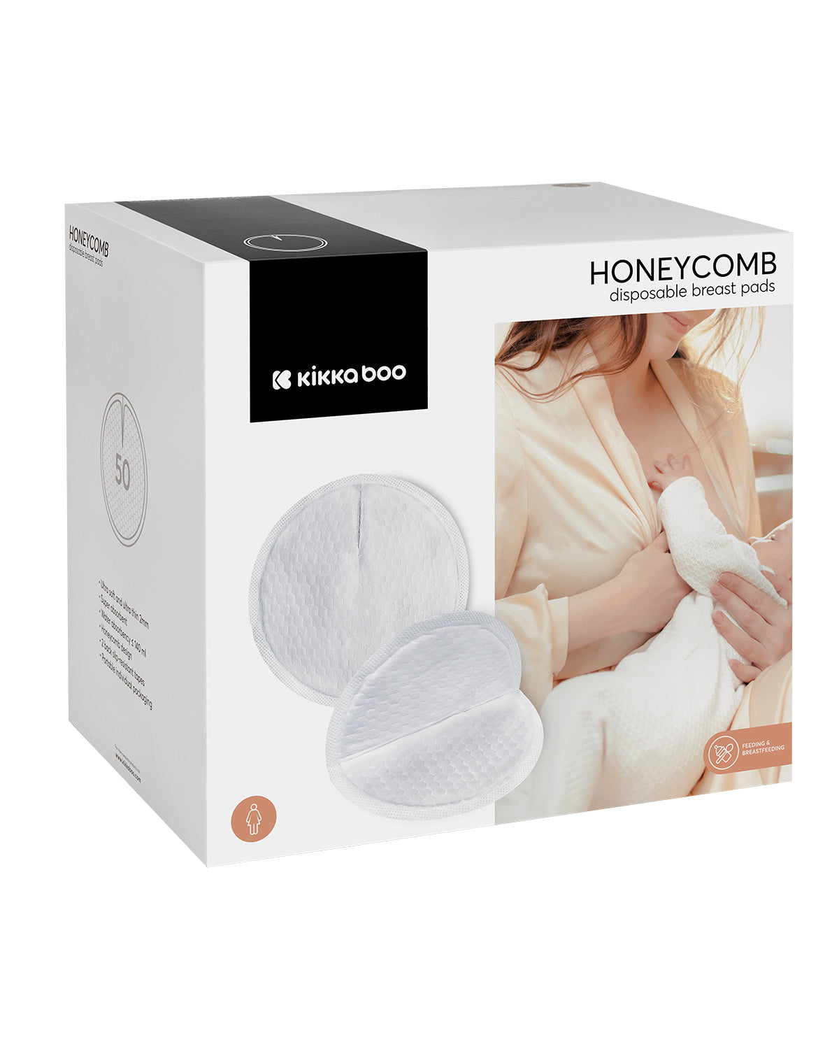 KikkaBoo Подплънки за гърди еднократни Honeycomb 50 бр