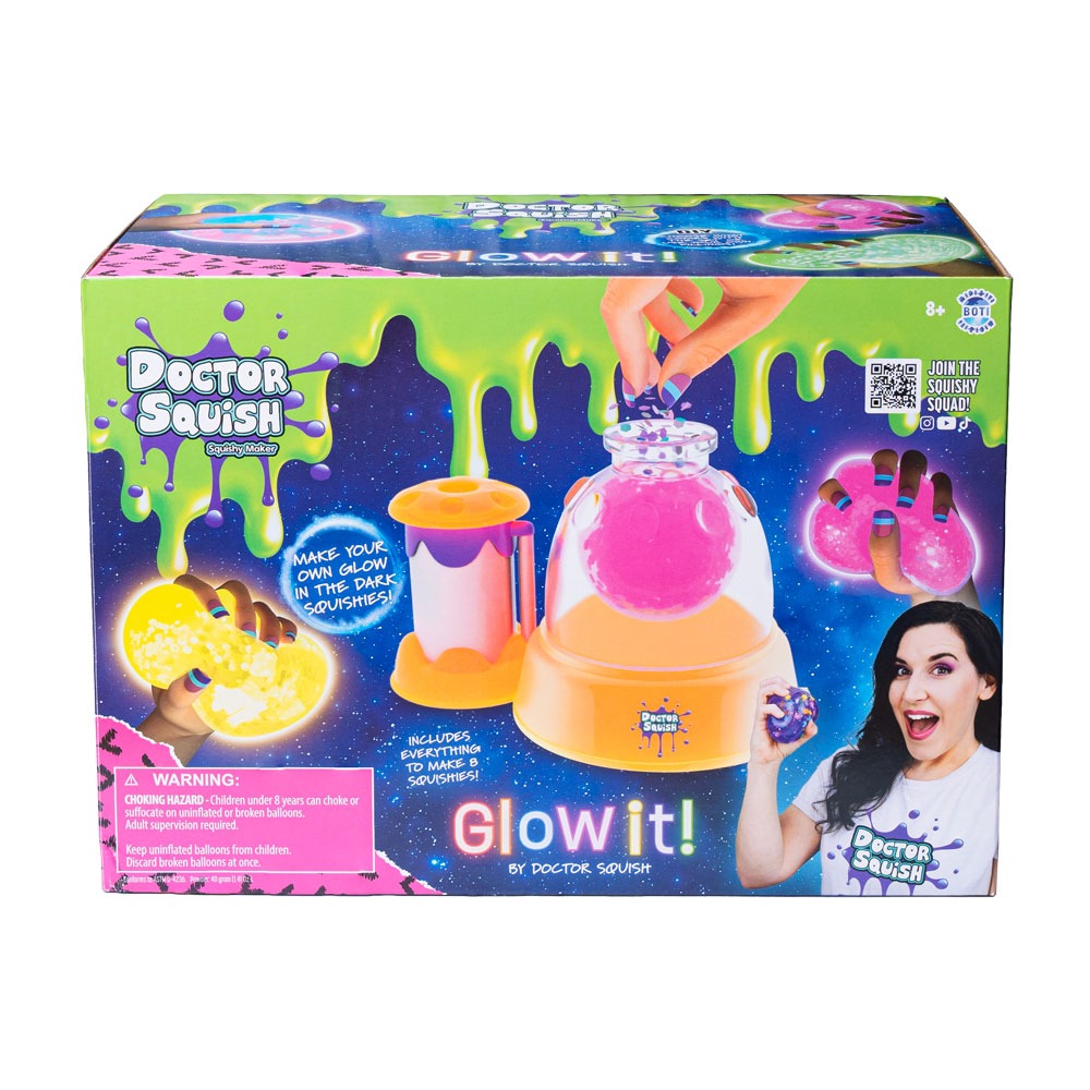 Doctor Squish Станция за Създаване на Скуиши Балони Glow it!