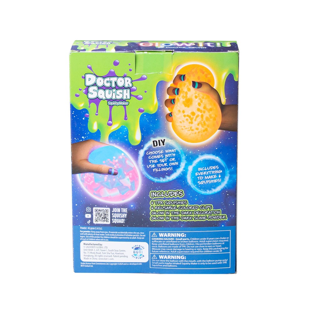 Doctor Squish Пълнител за Скуиши Балони Glow it