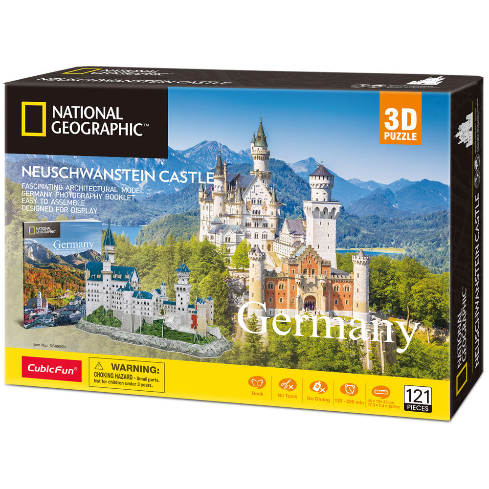 CubicFun Пъзел 3D National Geographic Germany Neuschwanstein Castle 121ч.