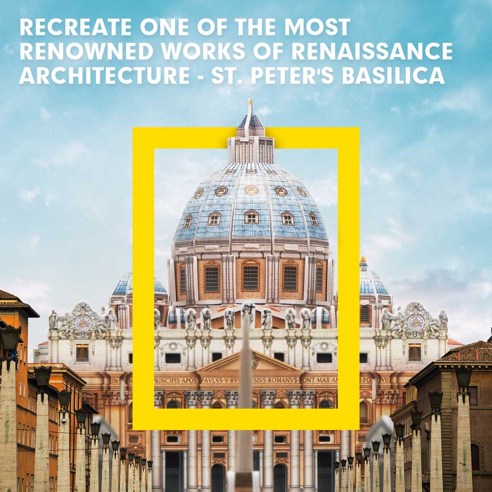 CubicFun Пъзел 3D National Geographic Vatican St.Peter's Basilica 101ч.