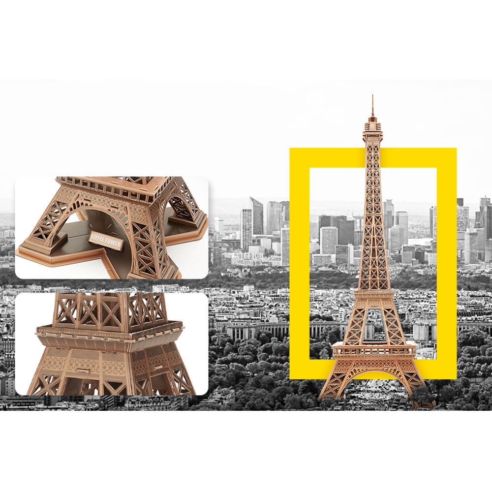 CubicFun Пъзел 3D National Geographic Eiffel Tower (Paris) 80ч.