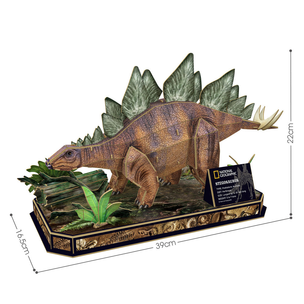 CubicFun Пъзел 3D National Geographic Stegosaurus 62ч.