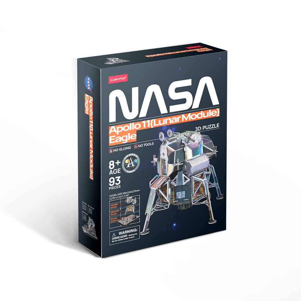 CubicFun Пъзел 3D NASA Лунен модул Apollo 11 Eagle 93ч.