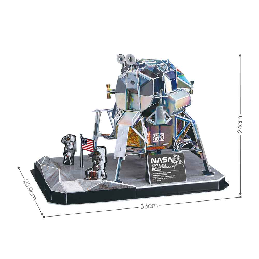 CubicFun Пъзел 3D NASA Лунен модул Apollo 11 Eagle 93ч.