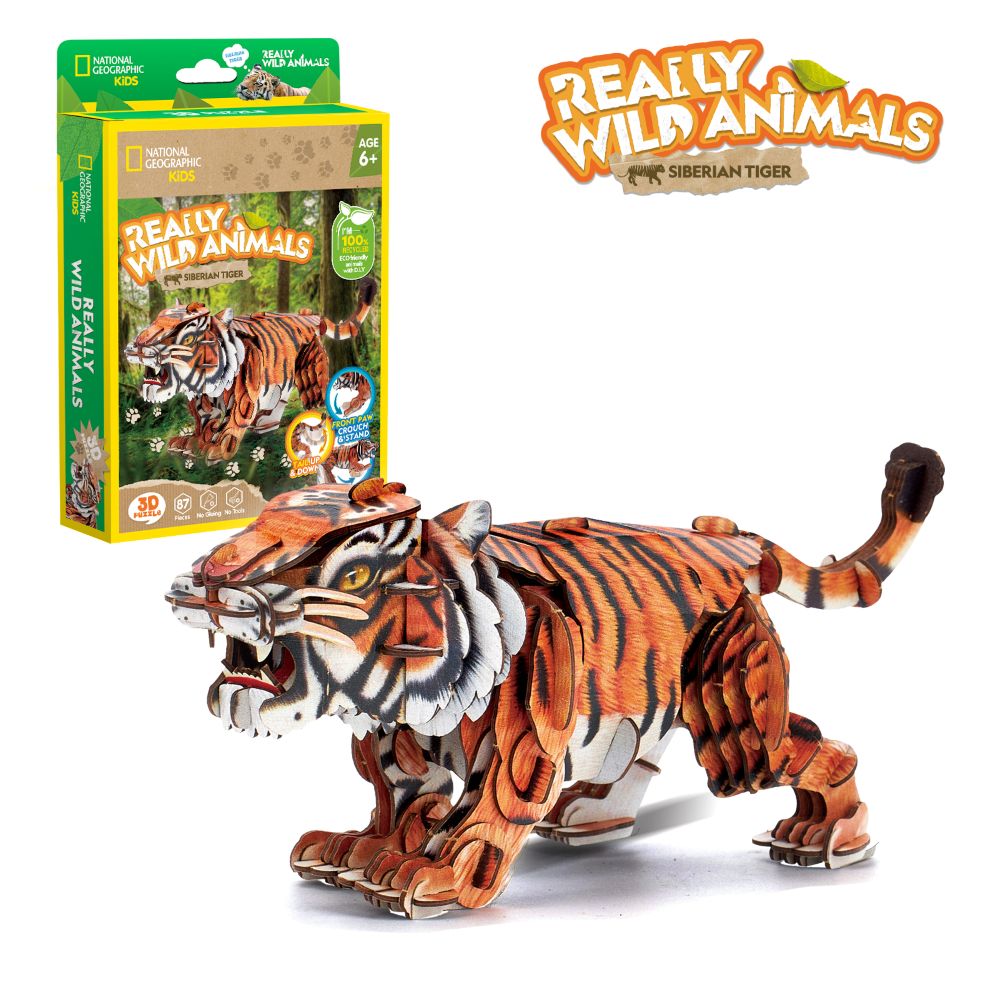 CubicFun Пъзел 3D Wild Animals Сибирски тигър 87ч.