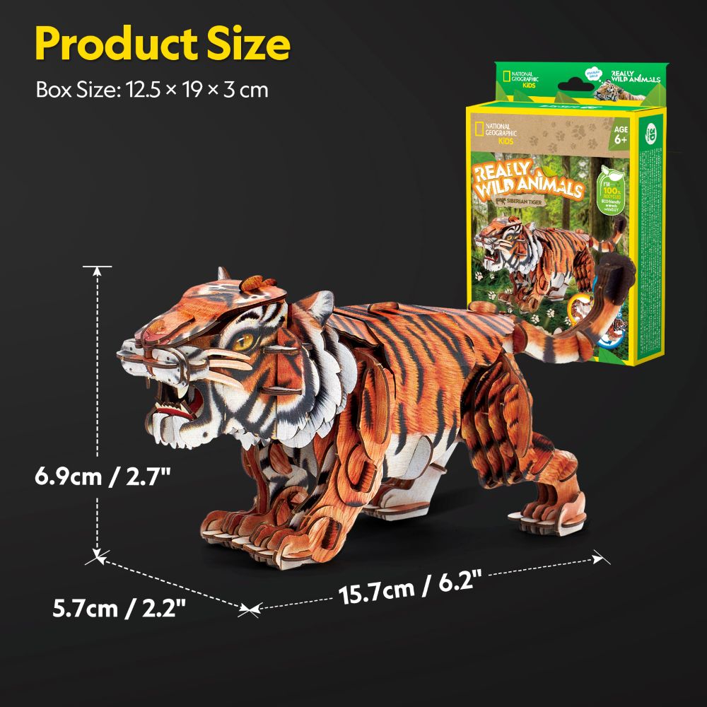 CubicFun Пъзел 3D Wild Animals Сибирски тигър 87ч.