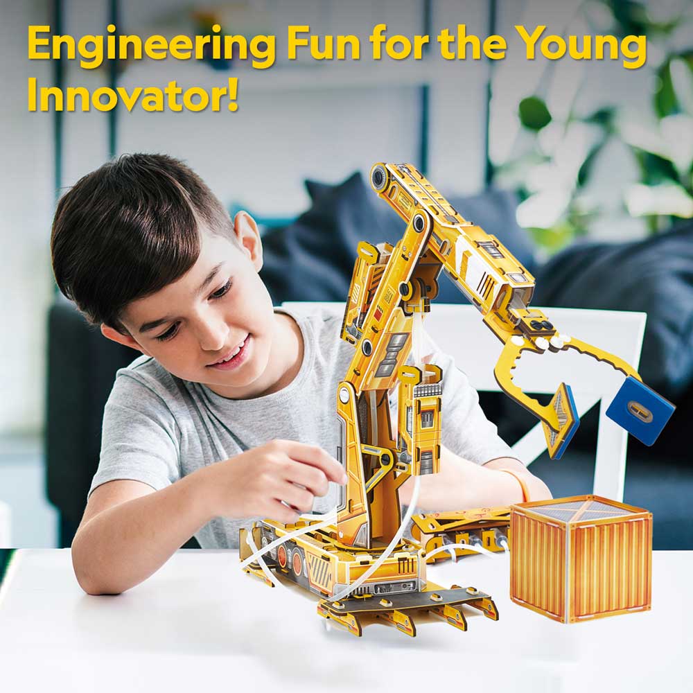 CubicFun 3D пъзел National Geographic STEM Робот с хидравлична ръка