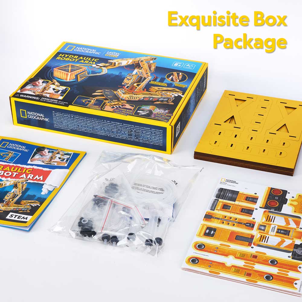 CubicFun 3D пъзел National Geographic STEM Робот с хидравлична ръка