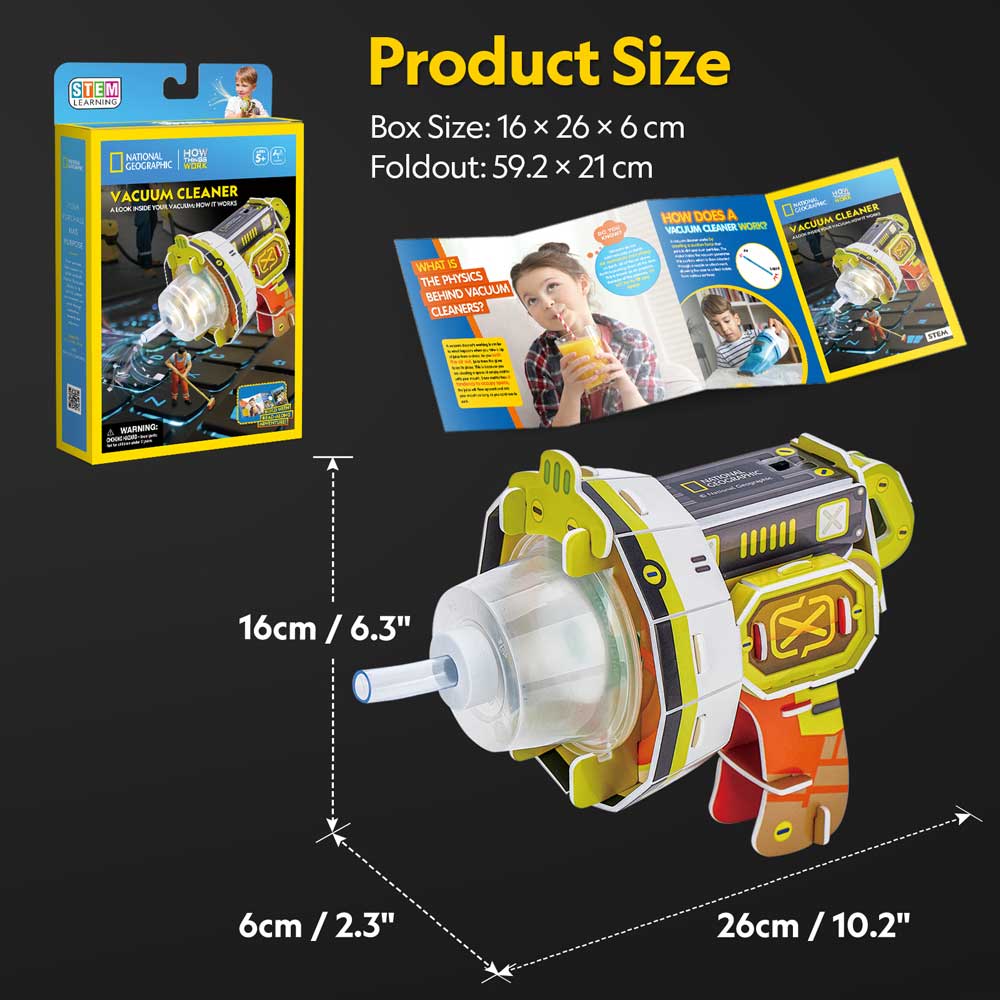 CubicFun 3D пъзел National Geographic STEM Прахосмукачка