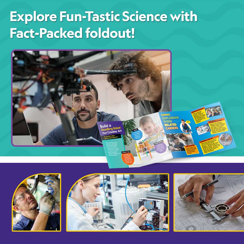 CubicFun 3D пъзел National Geographic STEM Рисуващ робот