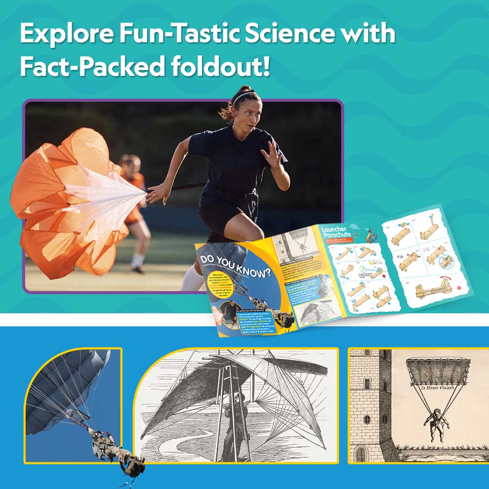 CubicFun 3D пъзел National Geographic STEM Парашут с изстрелвачка