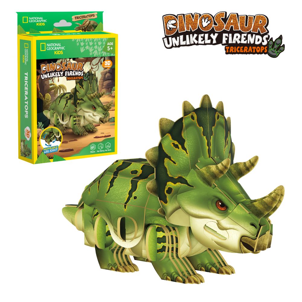 CubicFun Пъзел 3D Dinosaur Трицератопс 61ч.
