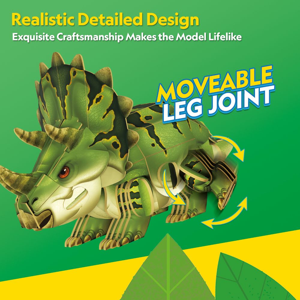 CubicFun Пъзел 3D Dinosaur Трицератопс 61ч.