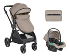 KikkaBoo Комбинирана количка 3в1 трансф. седалка Eloe Dark Beige